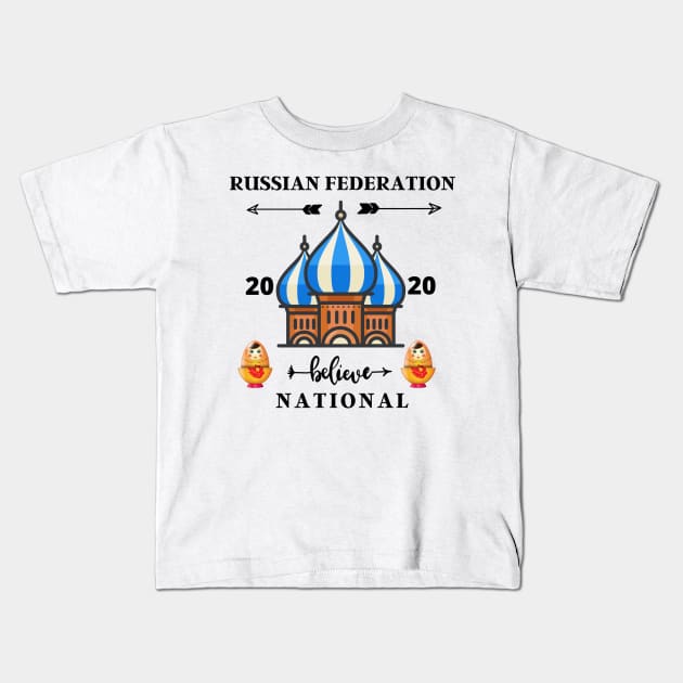 RUSSIAN FEDERATION 2020 Kids T-Shirt by Grishman4u